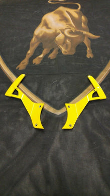 LAMBORGHINI MURCIELAGO LP640 E GEAR SHIFT PADDLES SHIFTER YELLOW OEM 410951527