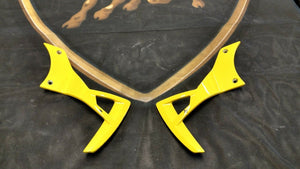 LAMBORGHINI MURCIELAGO LP640 E GEAR SHIFT PADDLES SHIFTER YELLOW OEM 410951527