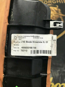 LAMBORGHINI GALLARDO INTERIOR CENTER CONSOLE TRIM OEM 400820319B