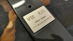 LAMBORGHINI MURCIELAGO ROADSTER ENGINE 6.2 V12 CARBON FIBER COVER OEM 0020016649