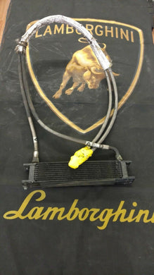 LAMBORGHINI GALLARDO OIL COOLER RADIATOR WITH OIL LINES OEM 086317019B