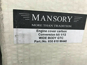 BENTLEY GTC MANSORY LIMITED EDITION CARBON FIBER ENGINE COVER PANELS 07C103925AJ
