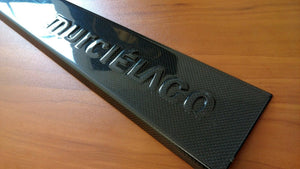LAMBORGHINI MURCIELAGO OEM CARBON FIBER DOOR SCUFF PLATE 02-10 410853491A