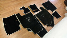 LAMBORGHINI MURCIELAGO LP640 INTERIOR FLOOR MATS WHITE CARPETS OEM BULL LOGO