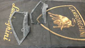 LAMBORGHINI AVENTADOR REAR UPPER VENT GRILL COVERS LEFT AND RIGHT OEM
