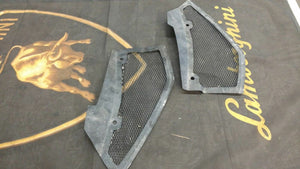 LAMBORGHINI AVENTADOR REAR UPPER VENT GRILL COVERS LEFT AND RIGHT OEM