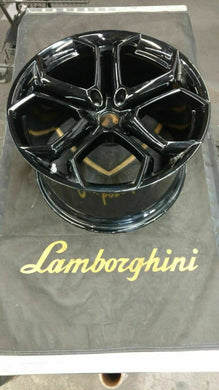 LAMBORGHINI AVENTADOR REAR IPERIONE RIM WHEEL BLACK OEM 470601025A