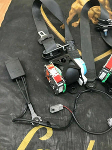 ASTON MARTIN RAPIDE SEAT BELT BUCKLE 4 PIECE SET OEM AD43613K22AC AD43-613K22AD