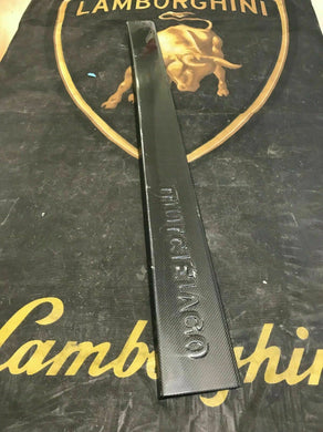 LAMBORGHINI MURCIELAGO LEFT SIDE CARBON FIBER DOOR SCUFF PLATE OEM 410853491A