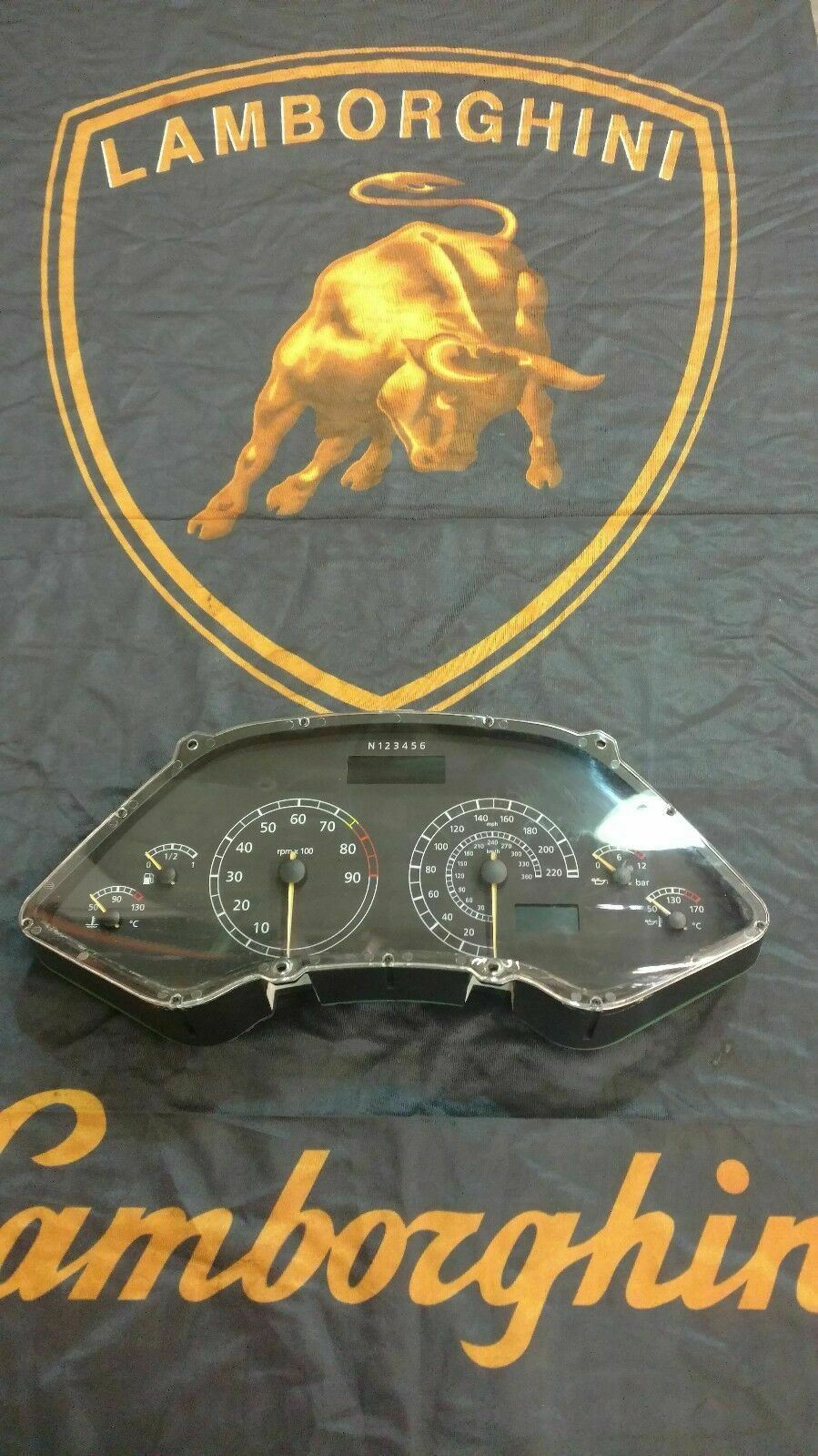 LAMBORGHINI MURCIELAGO INSTRUMENT CLUSTER SPEEDOMETER GAUGE OEM 410920900B