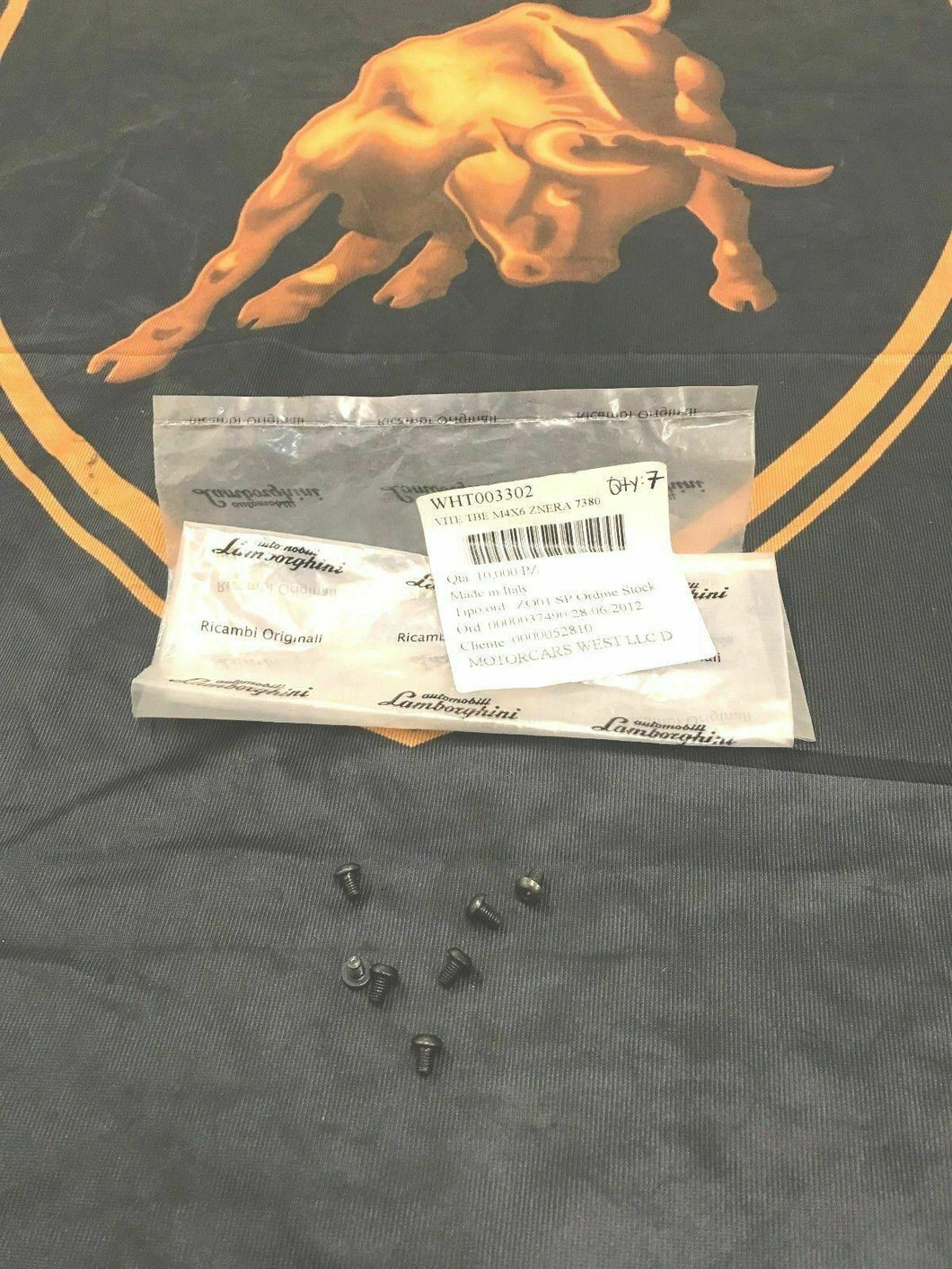 LAMBORGHINI MURCIELAGO LP640 WINDSHIELD WIPER SCREW OEM WHT003302