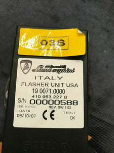 LAMBORGHINI MURCIELAGO LP640 LP670 FLASHER RELAY UNIT OEM 410953227B