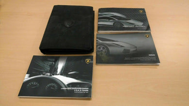LAMBORGHINI GALLARDO SUPERLEGGERA 2008 OWNERS MANUAL SET ALCANTARA CASE OEM