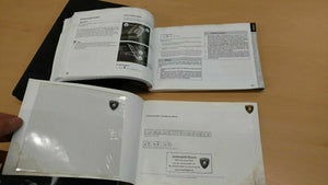 LAMBORGHINI GALLARDO SUPERLEGGERA 2008 OWNERS MANUAL SET ALCANTARA CASE OEM