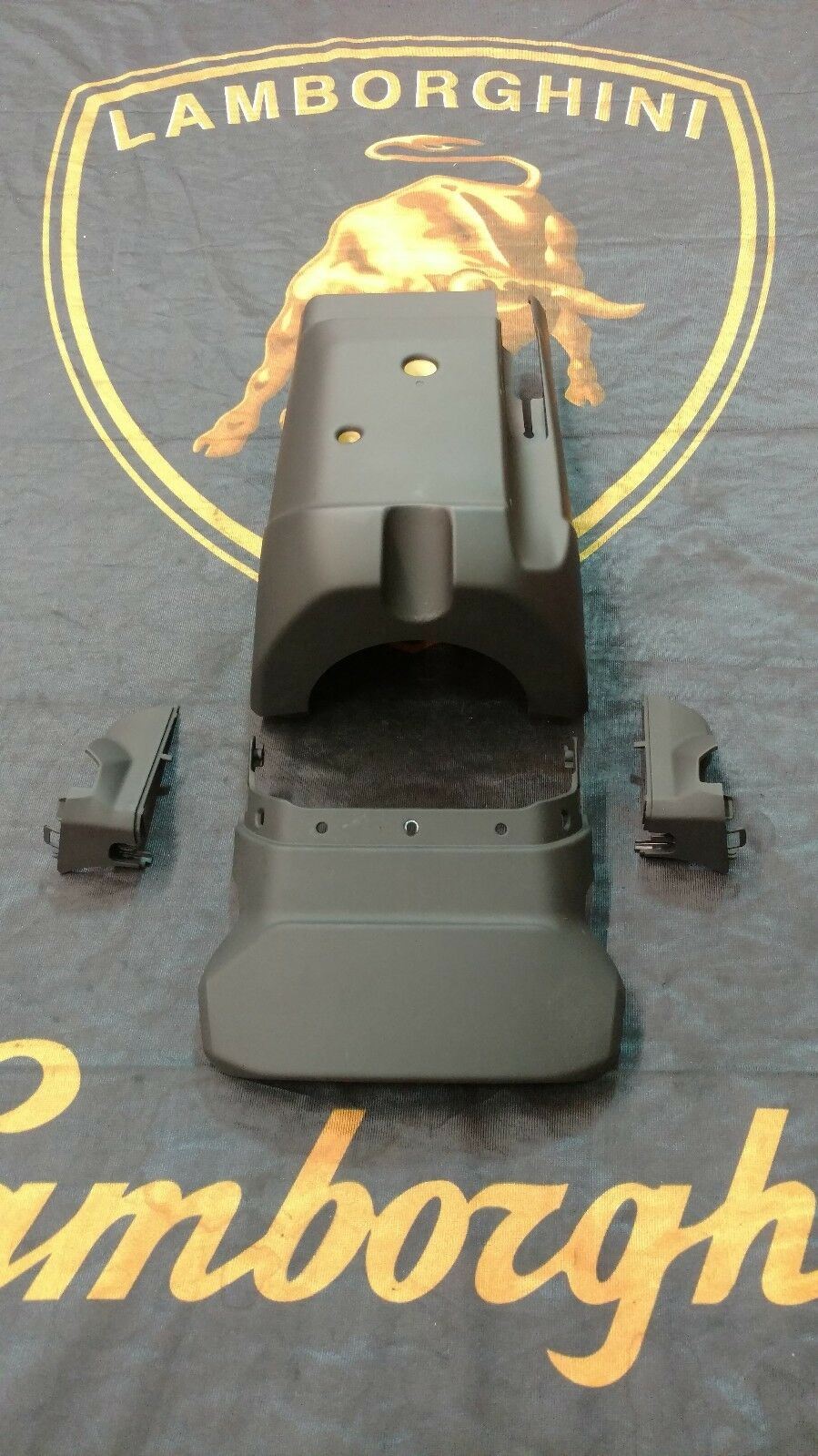 LAMBORGHINI HURACAN INTERIOR STEERING COLUMN COVER PLASTIC PANELS OEM SET