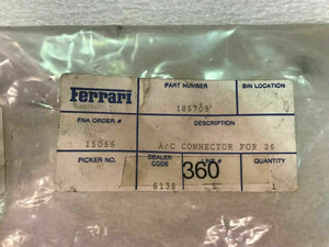 FERRARI 360 AC CONNECTOR BRIDGE WIRING HARNESS OEM NEW 185709