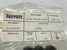 FERRARI 348 355 F50 PASSENGER COMPARTMENT CARPET PLUG OEM 143862