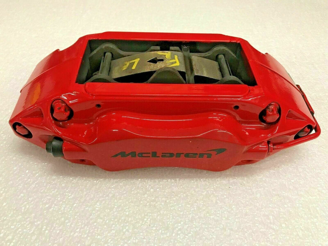 MCLAREN MP4-12C FRONT LEFT DRIVER SIDE BRAKE CALIPER RED OEM 11C0563CP