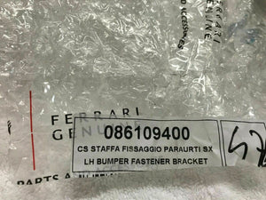 FERRARI 488 GTB FRONT LEFT DRIVER SIDE BUMPER FRAME BRACKET NEW OEM 86109400