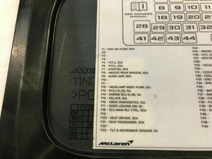 MCLAREN MP4-12C OWNERS MANUAL PLATE COVER DIAGRAM OEM 11P0255CP