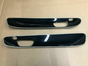 BENTLEY CONTINENTAL GT GTC DOOR TRIM PANELS CARBON FIBER MANSORY SILVER TRIM OEM