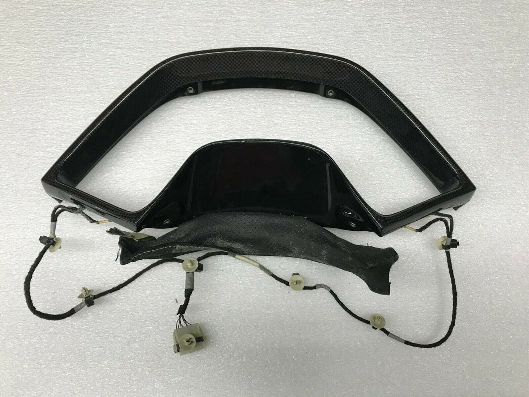 LAMBORGHINI MURCIELAGO CARBON FIBER SPEEDOMETER HOUSING WITH WIRE OEM 410858277A