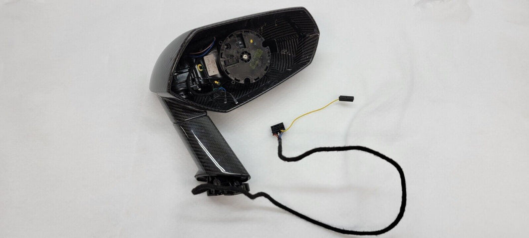 LAMBORGHINI AVENTADOR 740 770 PASSENGER RIGHT CARBON FIBER MIRROR OEM 471857388N