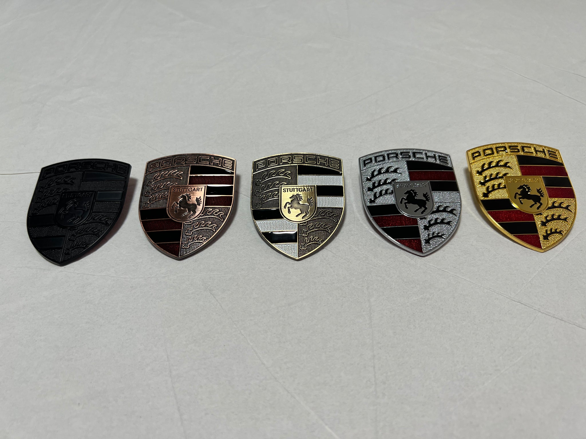 thumbnail image 2 of Genuine Porsche 356 B/C/SC Front Hood Emblem – Hood Handle Crest (OEM 64455921002) 2 of 5